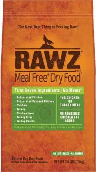 3.5 Lb Rawz Meal Free Chicken & Turkey Dog - Health/First Aid